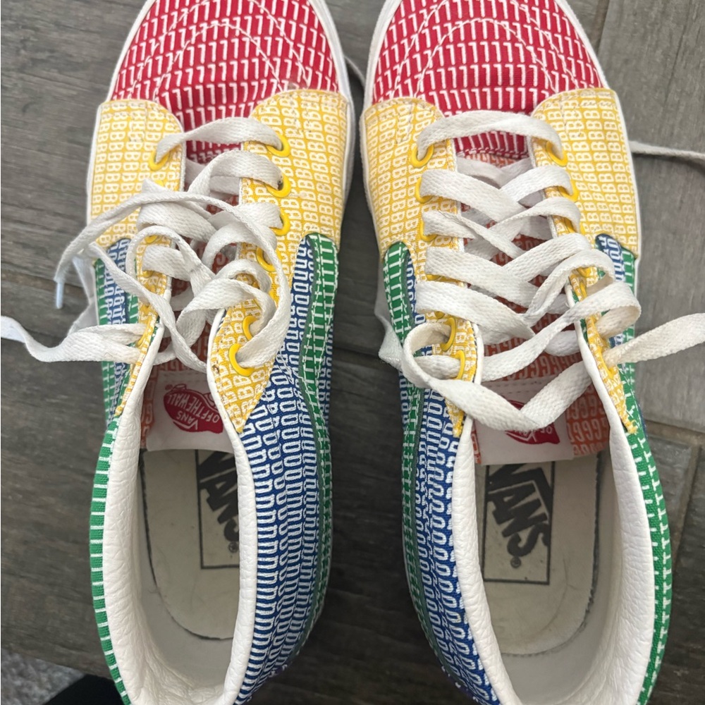 Vans Multicolor Checkerboard high -Top Sneakers - pride collection